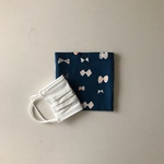 マスクケース　仮置き　ribbon×navy