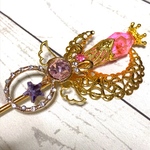 ドール用 魔法の杖  花うさぎの杖 マジックワンド