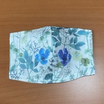 リバティダブルカード　× ミューファン　ノーズワイヤー入り　立体マスク　イルマ　ブルー