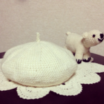 Baby*ベレー帽・ホワイティ。