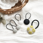 カモミール刺繍 ヘアゴム＊4サイズ展開