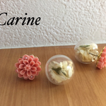 【sale50%off!送料無料!】フラワーポットリバーシブルピアス