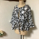 シルクコットン　ペプラムジャケット💕