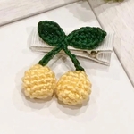 さくらんぼのヘアクリップ③
