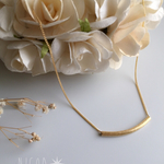 マットゴールド✳︎華奢なシンプルネックレス✳︎nicoa