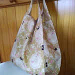 コンビニサイズのエコバッグ（ベージュ系）kr2-53
