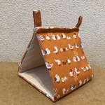 【SALE】Mサイズバードテント小鳥オレンジm025