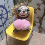 応援する🎶  ナマケモノちゃんストラップ❤