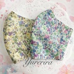 夏用マスク✧︎*uvカット 冷感 忘れな草