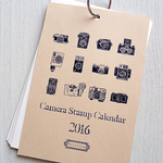 【送料無料】Camera Stamp Calendar 2016（縦型／台紙無し）