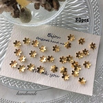 ＊新商品＊　ゴールド　ミニフラワー　パーツ　30pcs