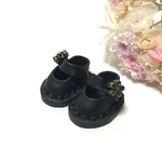 ＊送料無料＊mini☆mini ミニチュアストラップシューズ①（ブラック）