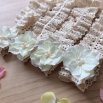 再販☆新生児用フラワーヘアバンド 