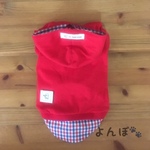 犬服　重ね着風タンクトップパーカー