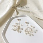  silver925 シャイニー パール ブランチ ピアス　