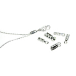 再販【30個入り】内径約0.8mm×7.5mmシルバー真鍮製カシメ、留め金具 NF