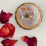 刺繍 ワッペン ◎ ギャルの 目
