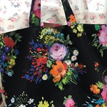 マルシェバッグ　エコバッグ　花柄
