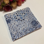 ✴︎25×25cm✴︎リバティガーゼハンカチ アデラジャ（ブルー）