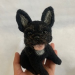 羊毛フェルト　犬　フレンチブルドッグ　フレンチブル