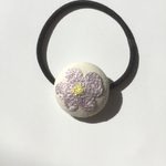 お花のヘアゴム  パープル
