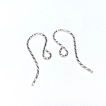 【Silver925ピアスフック】スパークルピアスフック19×8mm　１ペア　ハンドメイド素材