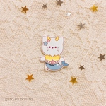 星座にゃんこブローチ(やぎ)