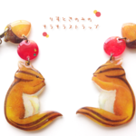 りすときのみのキラキラストラップ