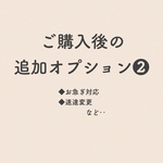 ご購入後の追加option❷