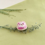 ひょっこりパンダ手刺繍ブローチ