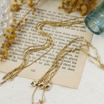 在庫処分〔1個〕ステンレス製　スネークチェーン　ネックレス　ゴールド