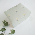 カルトナージュのスクエアBOX(Lace flower - mini flower)