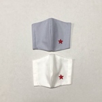 さらさら！薄地♪子ども用2サイズ　2枚セット　ブルーストライプ&ホワイト　おしゃれマスク