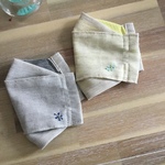 🎐涼感夏仕様マスク　　🌻コットンポリリネン＋冷感生地マスク