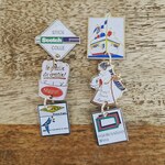 SALE　vintagetoffee vintagepins アウトレット ロングイヤリング ロングピアス 白 ホワイト ヴィンテージ アンティーク コック帽
