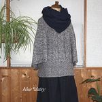 【再】bigスヌード（ネイビー）