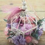 受注制作　Automne Pastel　＊　鳥かごアレンジメント