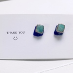 人とかぶらないピアス　アマゾナイト　ラピスラズリ　ピアス　両耳セット　天然石ピアス　夏コーデ　パワーストーン　お守りとしても◯