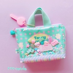 [ﾐﾆﾐﾆサイズ]シャカシャカ ♡ ファスナー付きトート