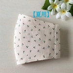 💐お得なお値引き品💐 🌿【国産ひんやり素材・マスク】さくらんぼ柄・アイボリー🌿【再販】