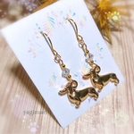 《お嫁入り*1》ワンちゃんチャームのピアス/イヤリング♡ダックス
