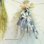 送料無料！サマーキャンペーン！swag1(ベアグラスとホワイトウォッシュ加工したドライフラワーを使って)