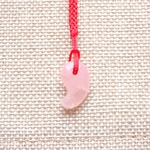💗12周年特別企画品💗クシュリナーダ　櫛稲田姫のエネルギーを込めた　ローズクォーツ勾玉　☆送料無料☆