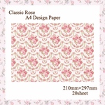 Classic Rose A4 Design Paper