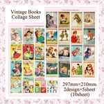 Vintage Books Collage Sheet