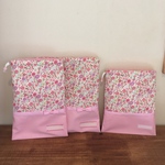 《cherry011170様オーダー品》花柄×ふんわりさくら色　セット【入園・入学】