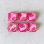 Clear Pink Water Square Cabochons