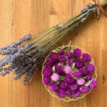 千日紅とラベンダー　ドライフラワー　無農薬　自家製ドライフラワー