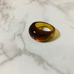 レジンリング　べっ甲リング