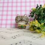 木彫りねこ60